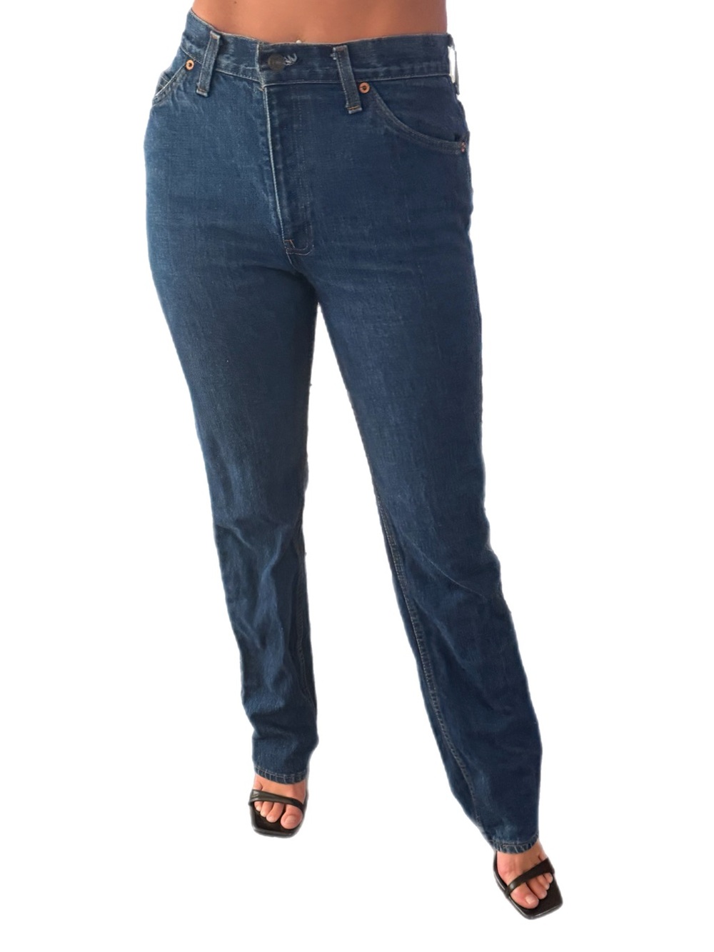 Levis - High-Rise Straight Leg Women’s Jeans — Dark Blue
